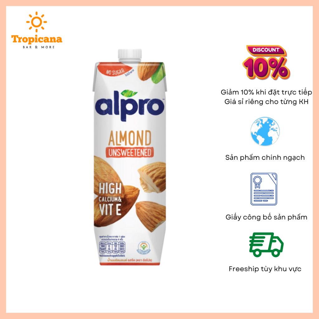  Thức uống dinh dưỡng Alpro - Hộp 1L 
