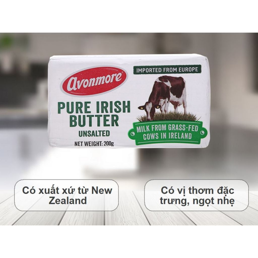  Bơ động vât lạt Avonmore - Thỏi 200g 