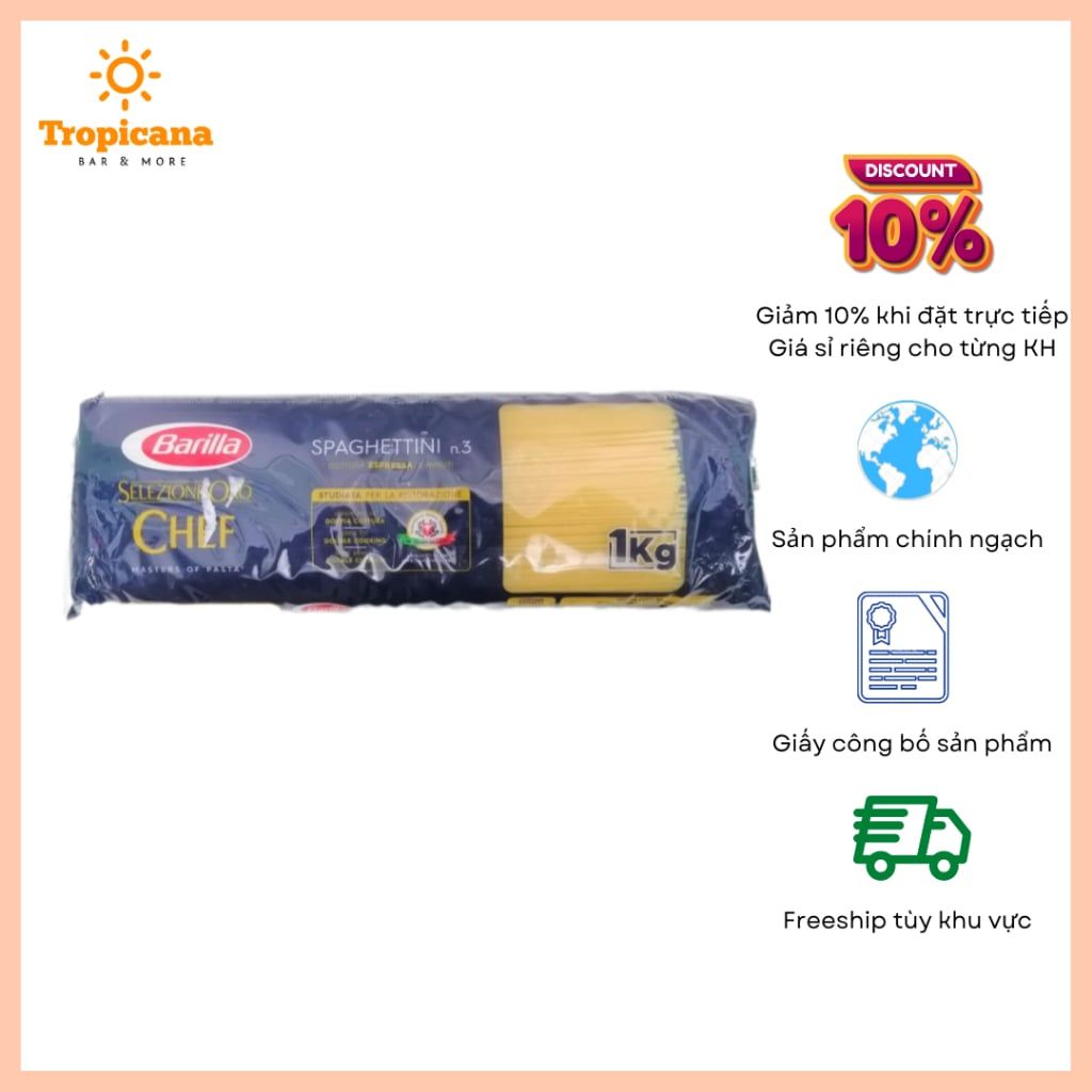  Mì Barilla Pasta - Loại 1kg 