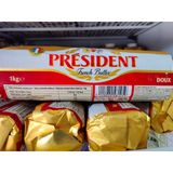  Bơ Lạt President Pháp - Thỏi 1kg 