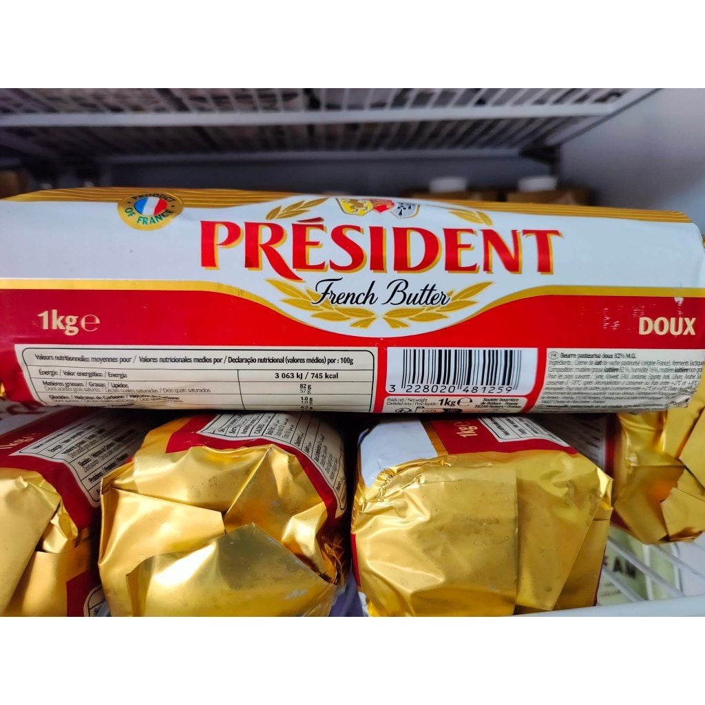  Bơ Lạt President Pháp - Thỏi 1kg 