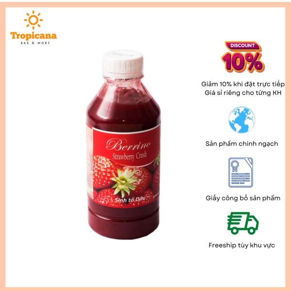 Sinh tố Berrino Dâu - Chai 1L 