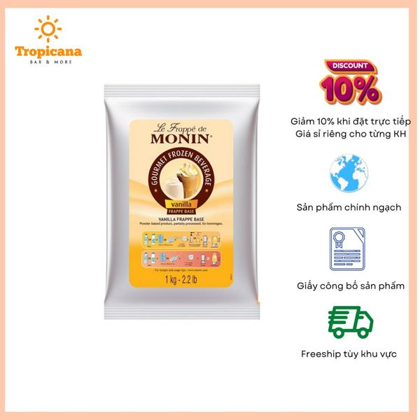  Bột Monin Frappe Vanilla - Túi 100gr II Túi 200gr II Túi 500gr 