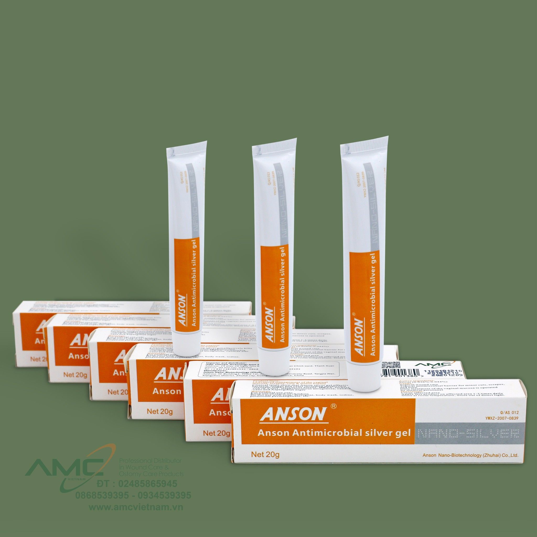 Anson Antimicrobial Silver Gel 20G – Amcvietnam