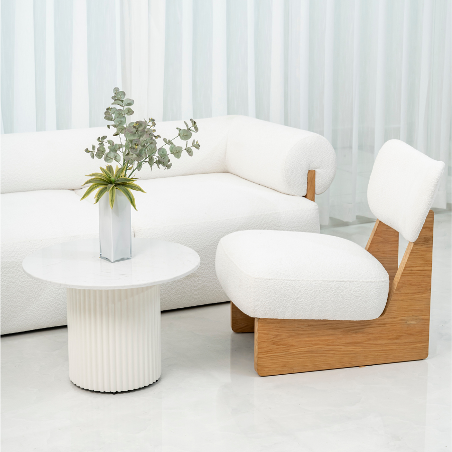  Sofa Gemma, 3 Chỗ Ngồi, Màu Trắng 