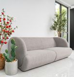  Sofa Cừu Non, 3 Chỗ Ngồi, Màu Xám 