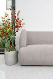  Sofa Cừu Non, 3 Chỗ Ngồi, Màu Xám 