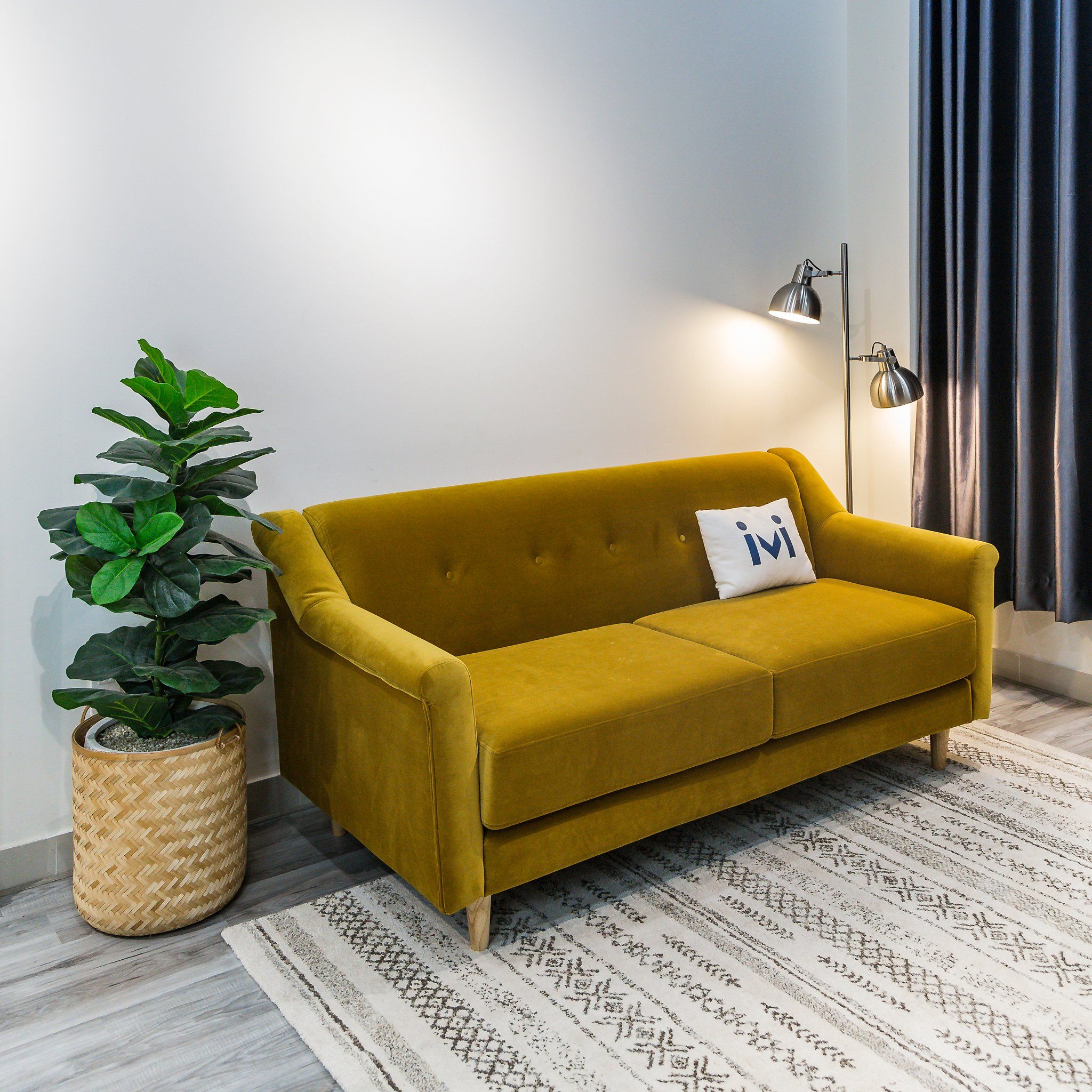  Sofa Chanh Sả, 3 Chỗ Ngồi 