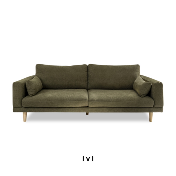  Sofa Acacia, 3 Chỗ Ngồi, Màu Xanh Rêu 