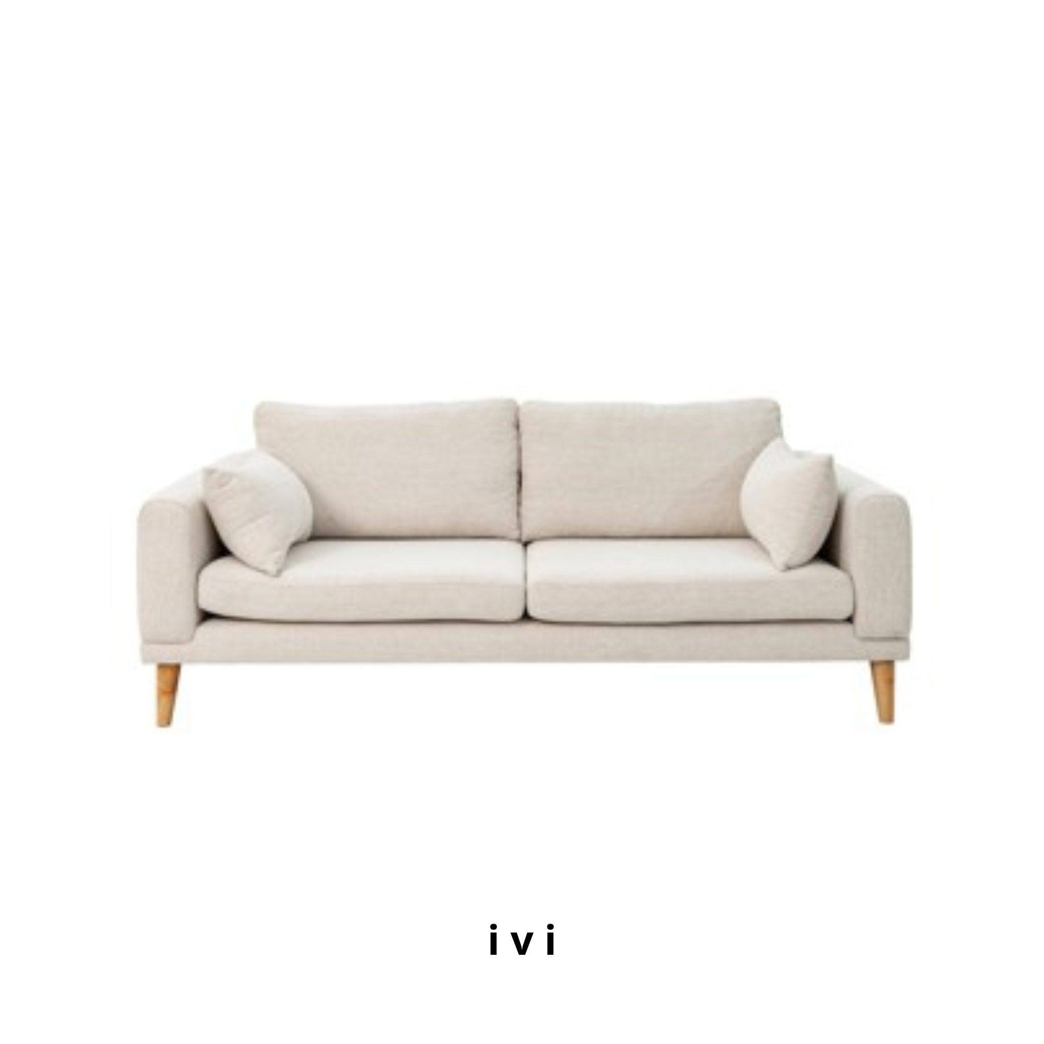  Sofa Lavien, 3 Chỗ Ngồi, Màu Xám 