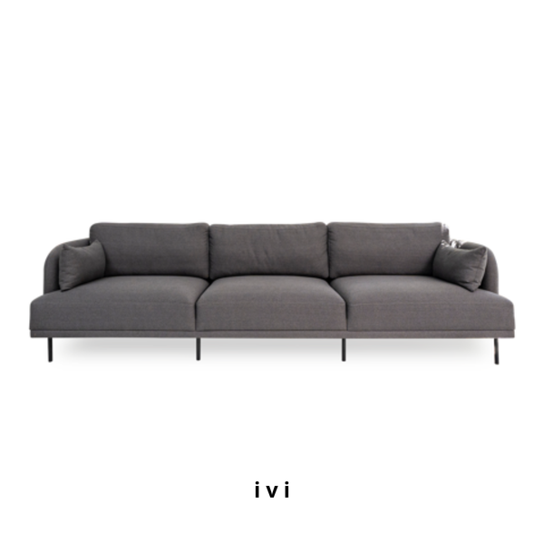  Sofa Con Voi, 4 Chỗ Ngồ, Màu Xám Đậm 