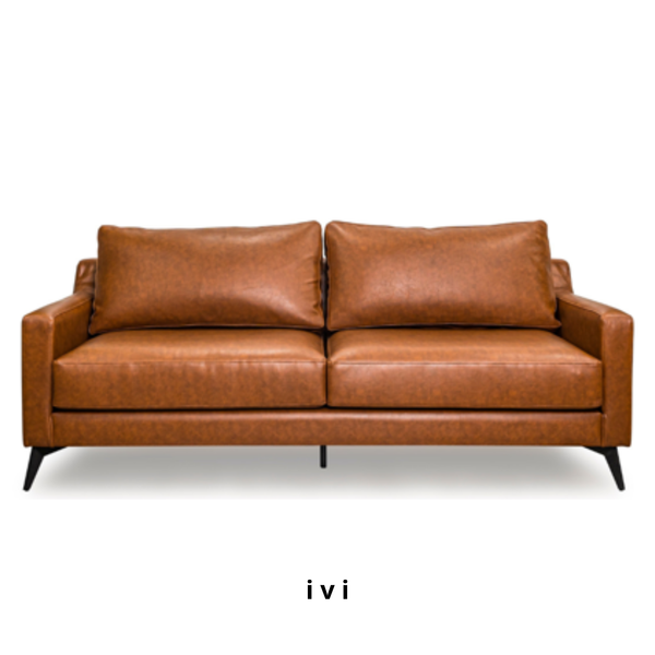  Sofa Bò Cụng, 3 chỗ ngồi, Da nhân tạo 