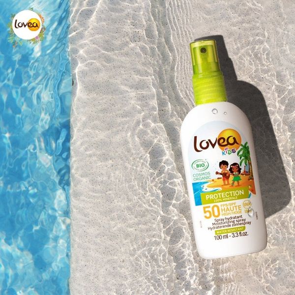  LOVEA KIDS Spray hydratant Haute Protection FPS 50 100ML-Sản phẩm chống nắng dạng sữa cho bé SPF 50 