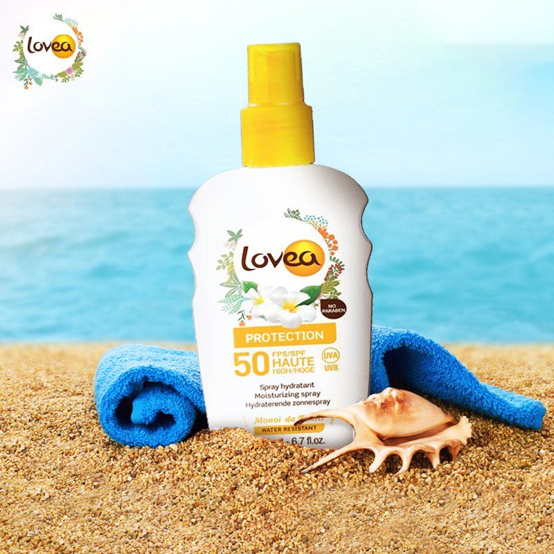  LOVEA Spray hydratant Haute Protection FPS 50 - Monoï de Tahiti 200ml-Sản phẩm chống nắng dạng sữa SPF 50 