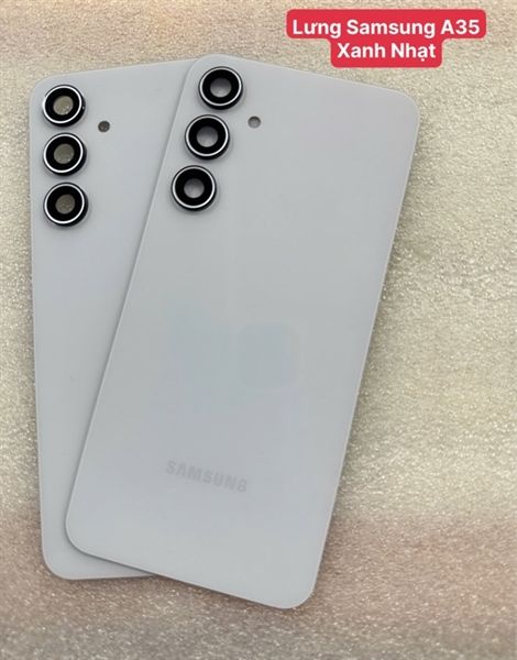 Lưng Samsung A35 Xanh Nhạt + Kc