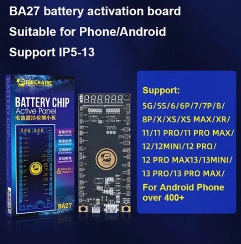 Vỹ Kích Pin chính hãng Mechanic BA27 full dòng Iphone : 5G -> 15 PM