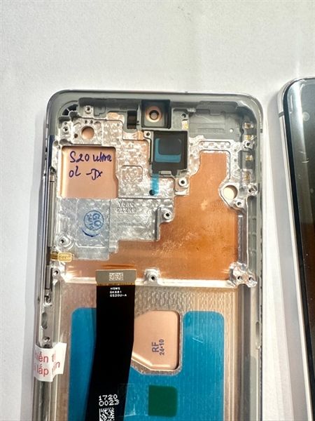 Màn Hình Samsung S20 Ultra / G988 - 2ic/ OLED- Khung - Phôi To (cong) - Trắng