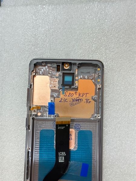 Màn Hình Samsung S20 Plus/ S20+ / G985F- 2ic/ OLED- Khung- Phôi To (cong) - Xám