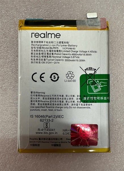 Pin Oppo 875 / Realme Q3S / Realme Narzo 50