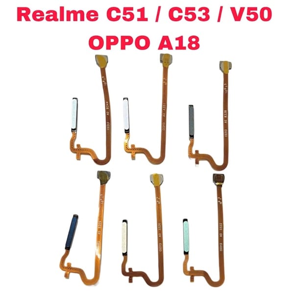 Vân Tay OPPO Realme C51 / A17 / A17k / A57 / A58 / A78 /A98 / A18 / A38/ A57s / A77 / A77s / Realme C55 / C53 / Note 50 - Xanh Ngọc