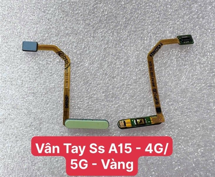 Vân Tay Samsung A15 Zin- 4G/5G - Vàng ( dùng được vân)