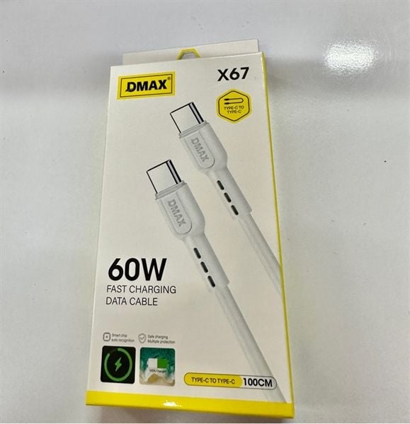 Cáp Sạc Dmax X67 60W - C2C - C to C (sl10-1/20-2/30-3)