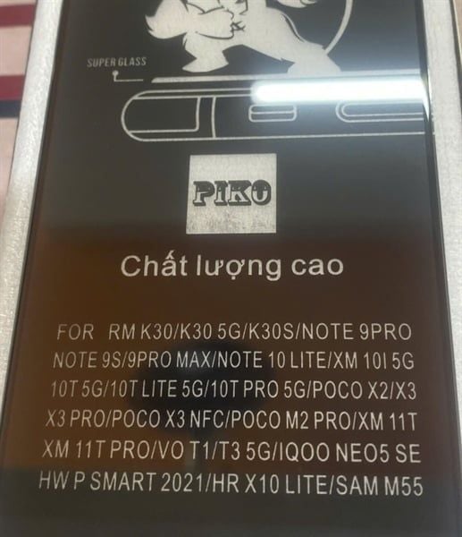 27 Cường Lực Piko: SS M55/ RM K30 / K30 5G/K30S/ Note 9 Pro/Note 9S/9 Pro Max/ RMNT 10 lite/ RM 10I 5G/10T 5G/ 10T lite 5G/10T Pro 5G/ po X2/X3/X3 Pro/ po X3/ po M2 Pro/ RM 11T Pro/ Vi T1/T3 5G