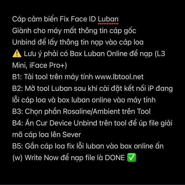 Cáp Loa Cảm Biến - Fix Face ID Luban - Iphone 11 ( Dành Cho Máy Mất Cáp Gốc )