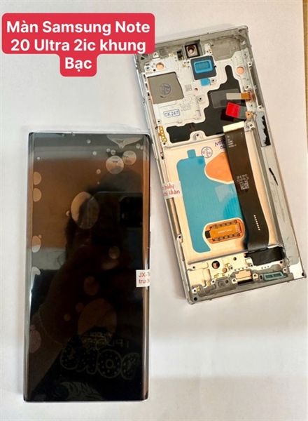 Màn Hình Samsung Note 20 Ultra - 2ic/ OLED - Khung- Phôi To (cong)- Bạc