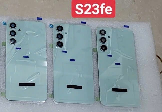 Lưng Samsung S23 FE + Kính Cam Zin - Xanh