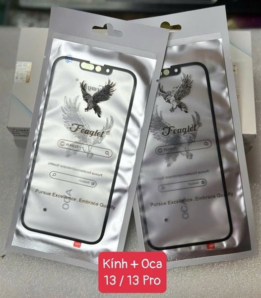 Kính Iphone 13 / 13 Pro Zin Đại Bàng + OCA