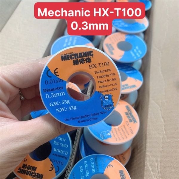 Chì Cuộn / Thiếc Hàn Mechanic HX - T100 - 0.3mm