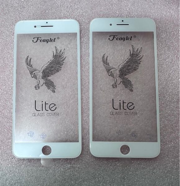 Kính Liền Keo Iphone 8 Plus Zin Đại Bàng - Trắng