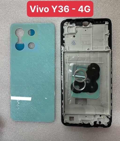 Vỏ Bộ Vivo Y36 4G Zin - Xanh