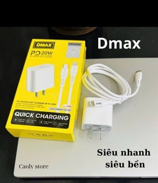 Bộ Sạc Dmax X55 PD20W - C.IP - C to Lightning (sl5-1/10-2/20-6)