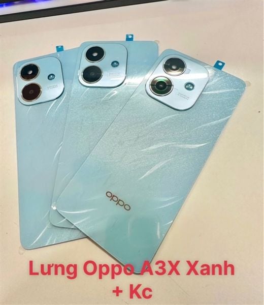 Lưng Oppo A3/ A3X 4G Zin - Xanh + Kc
