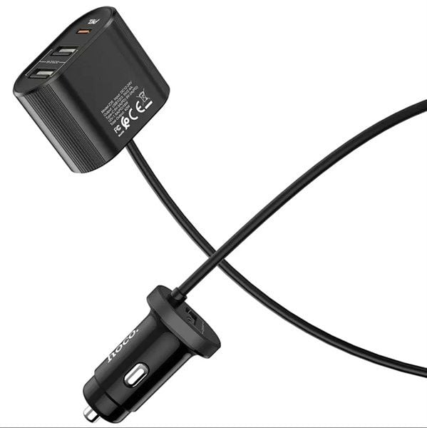 Cóc Sạc Xe ô Tô - Hoco Z35 - 3.0A (nối dài)