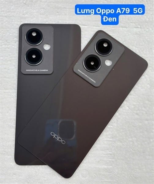 Lưng Oppo A79 5G Đen + ụ cam (ko tròng kính)