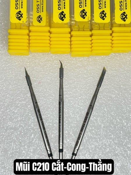 Mũi Hàn C210 - Dao ( hộp vàng+ vĩ xanh)/ T210
