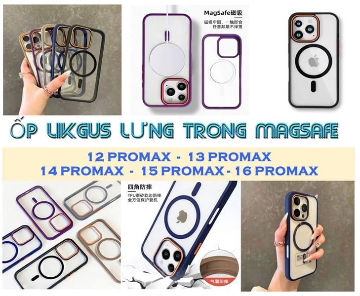 Ốp Trong Viền Màu Magsafe Likgus