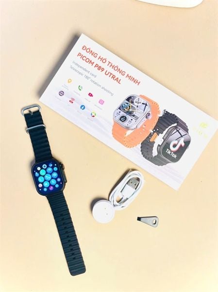 Đồng Hồ Thông Minh Định Vị PICOM P89 ULTRA : Lắp Sim Nghe Gọi Độc Lập+ định vị + video call+ tải ứng dụng + xem phim + lướt web + chơi game