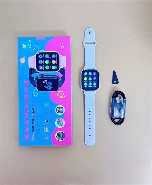 Đồng Hồ Thông Minh Định Vị PICOM P68 PLUS: Lắp Sim Nghe Gọi Độc Lập, Video call+ tải ứng dụng + định vị + xem phim + lướt web + chơi game