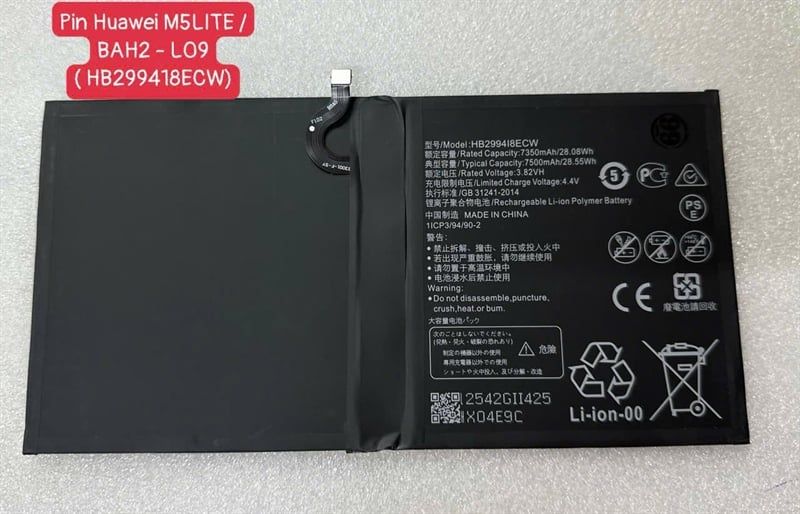 Pin Huawei Tab HB299418ECW / M5LITTE / BAH2 - L09