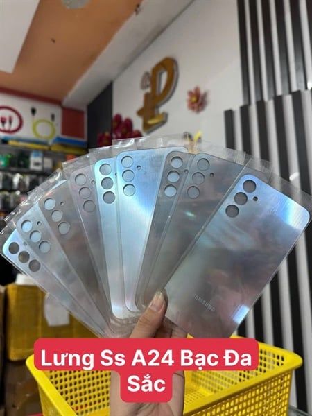Lưng Samsung A24 Zin - Bạc Đa Sắc (ko KC)