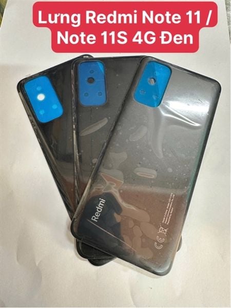 Lưng Xiaomi Redmi Note 11 / Note 11S - 4G Đen