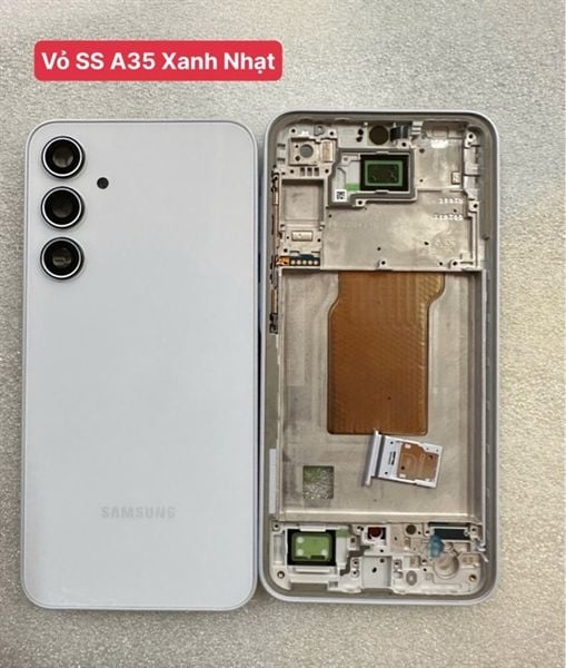 Vỏ Bộ Samsung A35 Xanh Nhạt + Sim