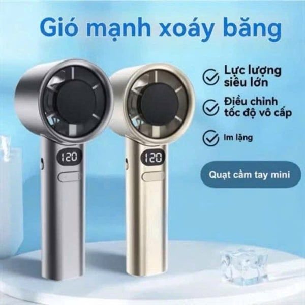 Quạt Tích Điện Cầm Tay M11 Turbo - pin 3000mAh