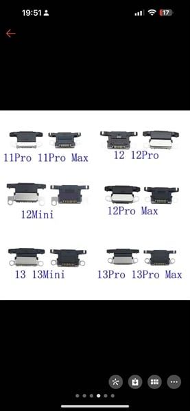 Chân Sạc Rời Iphone - 11 Pro Max (sl5-5/10-7/50-10)