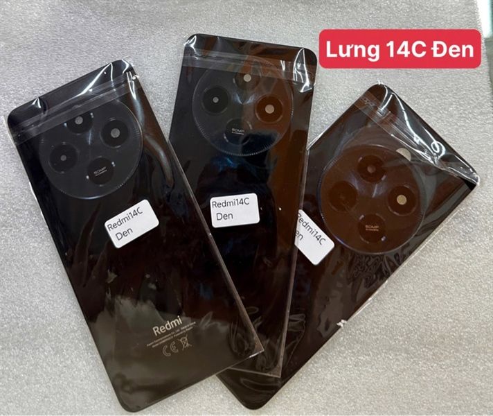 Lưng Xiaomi Redmi 14C Đen + KC