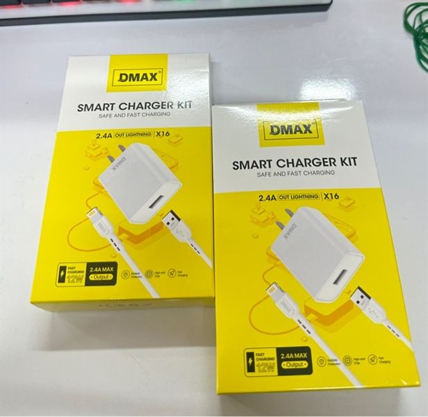 Bộ Sạc Dmax X16 12W - USB.IP - lightning -2.4A (sl10-1/20-2/50-5)